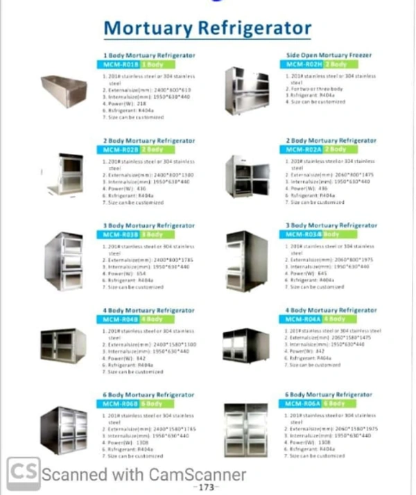 Mortuary  Refrigerator